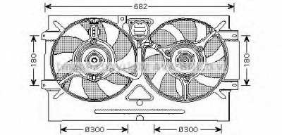 AVA QUALITY COOLING vw7518 -  Вентилятор, охлаждение двигателя
